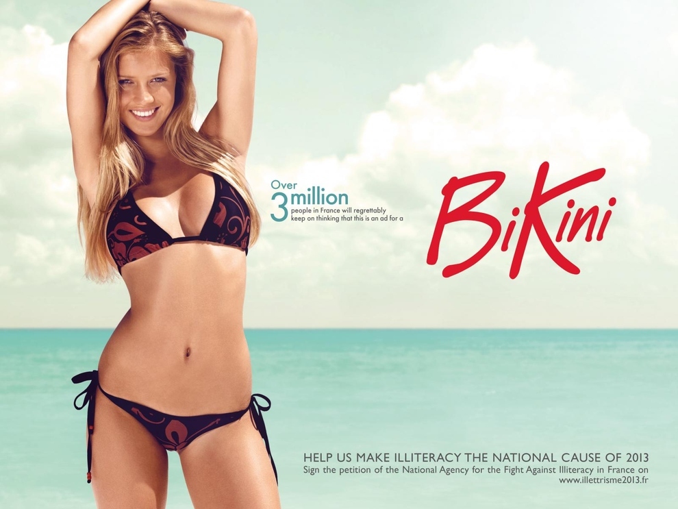 bikini girl ad